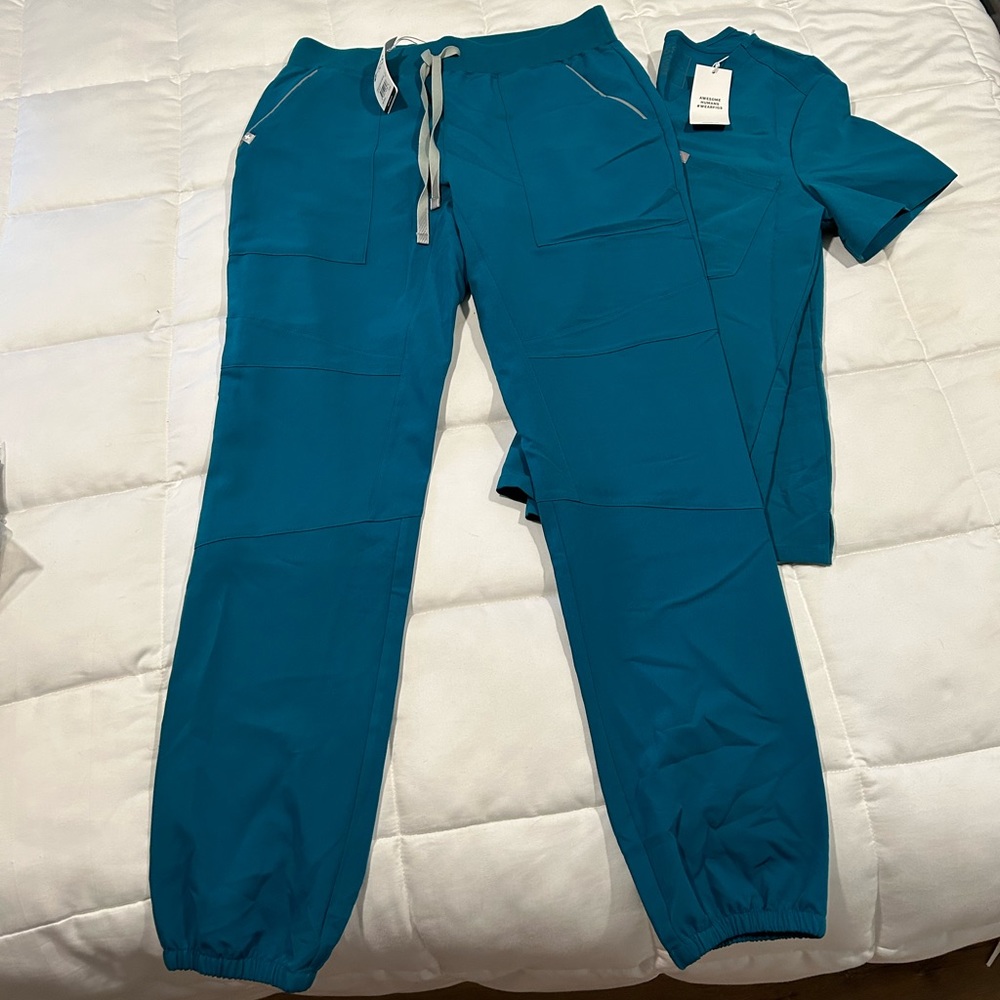 Figs Caribbean Blue Set NWT